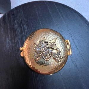 Gold Star-Embellished Jewelry Box